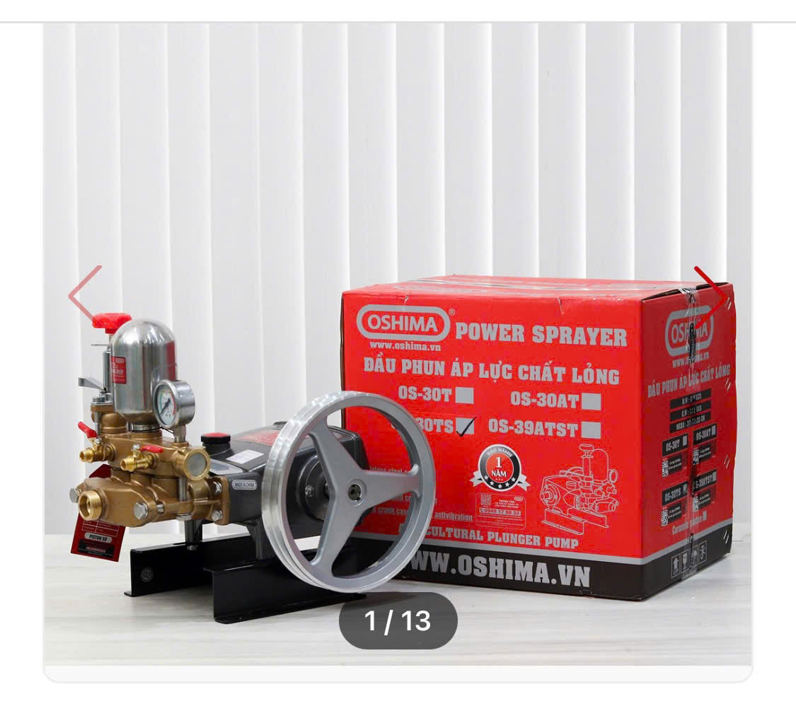 Đầu xịt ty sứ Oshima OS - 30TS 2.0hp (Đen) - Ảnh 3